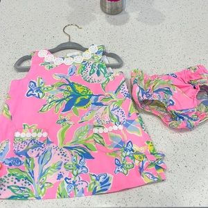 Lily Pulitzer 12-18 months pink dress worn once